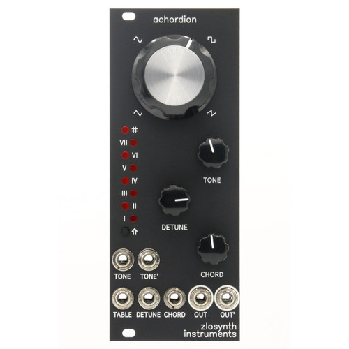 Zlosynth Achordion Eurorack Wavetable Oscillator Module (Black)