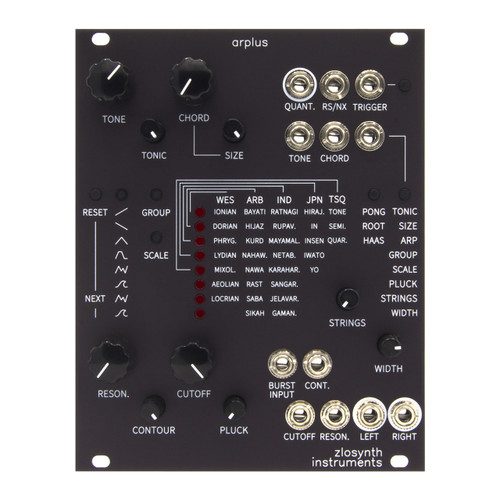 Zlosynth Arplus Eurorack Karplus-Strong Synth & Arpeggiator Module (Black)