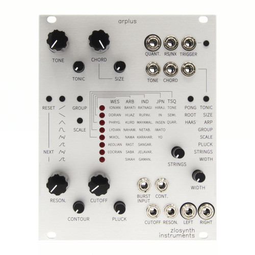 Zlosynth Arplus Eurorack Karplus-Strong Synth & Arpeggiator Module (Silver)