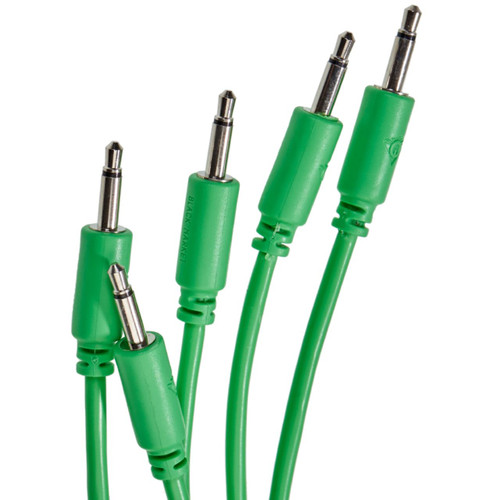 Black Market Modular Eurorack Patch Cables (150cm - Green - 5 Pack)