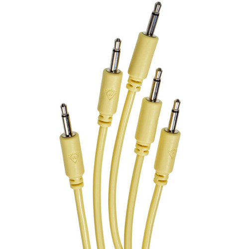 Black Market Modular Eurorack Patch Cables (75cm - Yellow - 5 Pack)