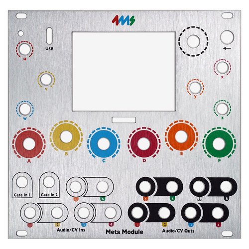 4ms Replacement Faceplate - MetaModule (Silver)