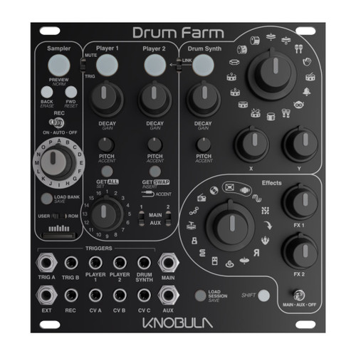 Knobula Kickain Eurorack Bass Drum Module at Signal Sounds