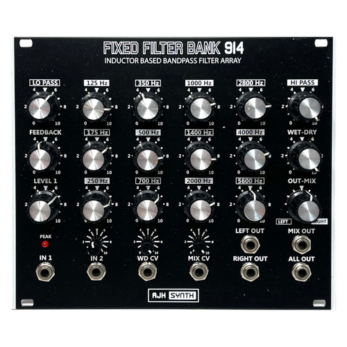 AJH Synth FFB914 Fixed Filter Bank Eurorack Module (Black) (Pre-owned)