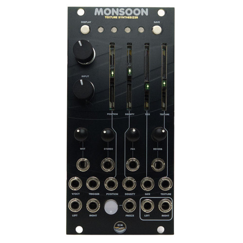 East Coast Modular Monsoon Eurorack Texture Synthesiser Module (Enhanced Clouds Clone - Black)
