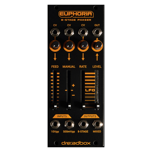 Dreadbox Euphoria Eurorack 8 Stage Phaser Module (Black)