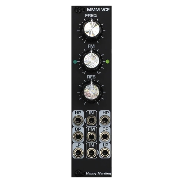 Happy Nerding MMM VCF Eurorack Filter Module (Black) main image