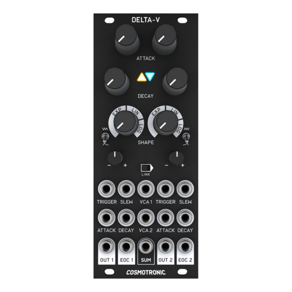 Cosmotronic Delta V Eurorack Envelope & VCA Module (Rev. 2) at