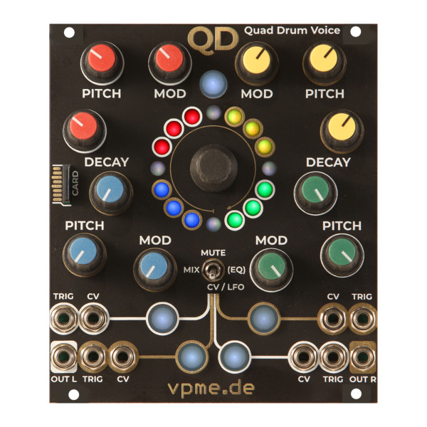 vpme.de QD Eurorack Quad Drum Voice Module at Signal Sounds