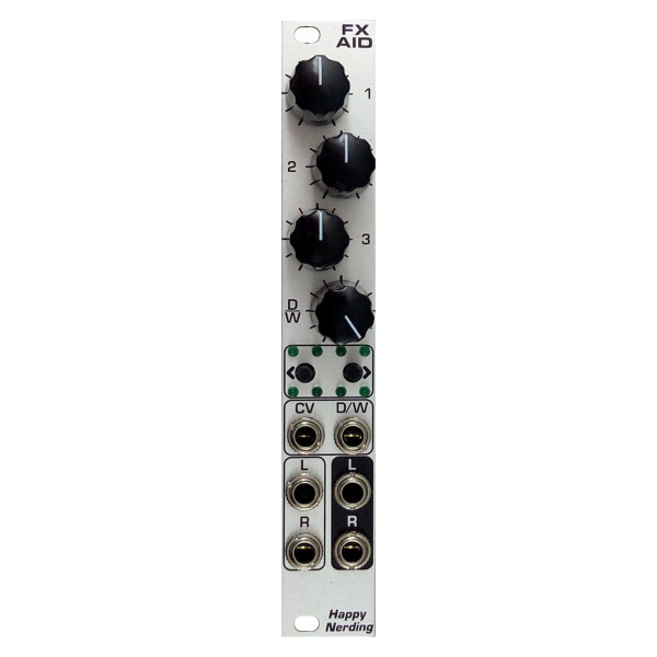 Happy Nerding FX AID ユーロラック モジュラーシンセ Happy Nerding FX Aid Eurorack Multi-Effects Module (Silver) at