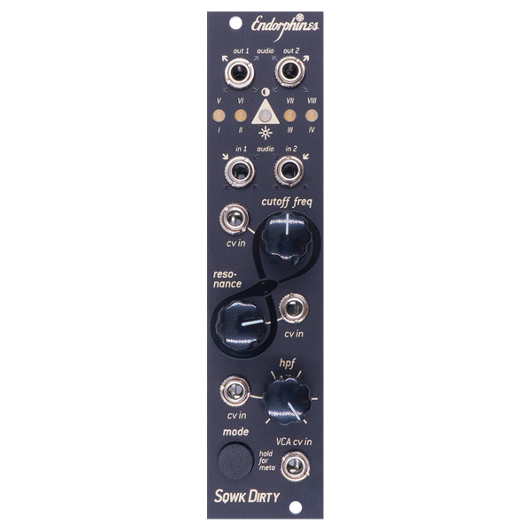 Endorphin.es Squawk Dirty To Me Filter Module (Black) at Signal Sounds