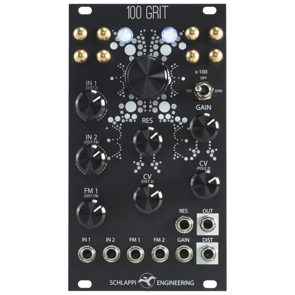 Schlappi Engineering 100 Grit Eurorack Filter/Distortion Module (Black) main image