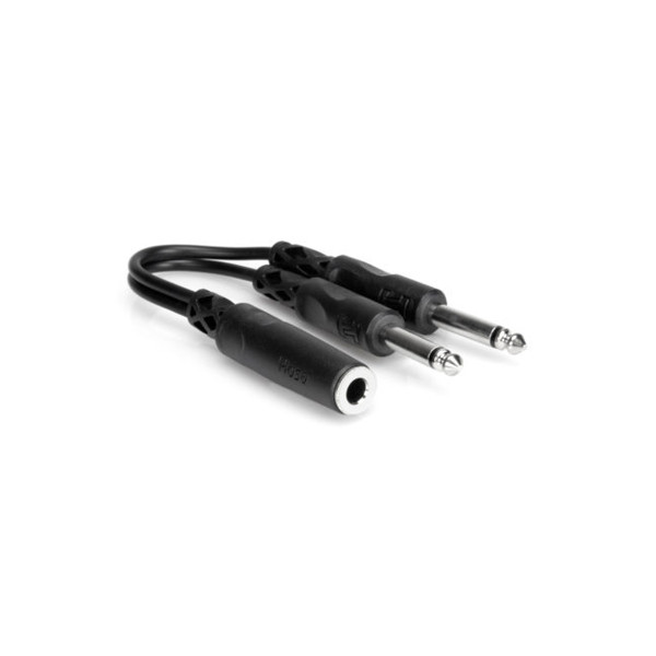 Hosa YPP-106 Y Splitter Cable - 1/4" Socket to 2 x 1/4" Mono Jack main image