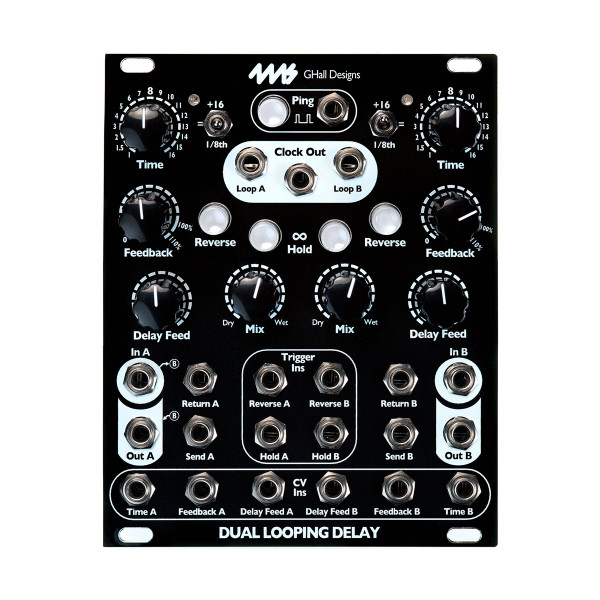 4ms Dual Looping Delay Eurorack Module (DLD) - Black at 4ms Dual Looping Delay Eurorack Module (DLD) - Black at
