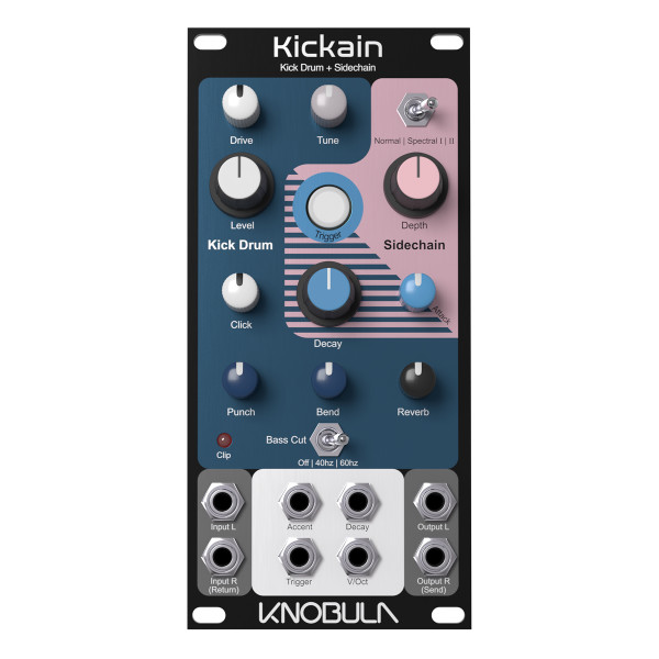 Knobula Kickain Eurorack Bass Drum Module at Signal Sounds Knobula Kickain Eurorack Bass Drum Module at Signal Sounds