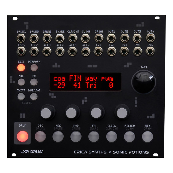 Erica Synths LXR Drum Eurorack Drum Machine Module image 2