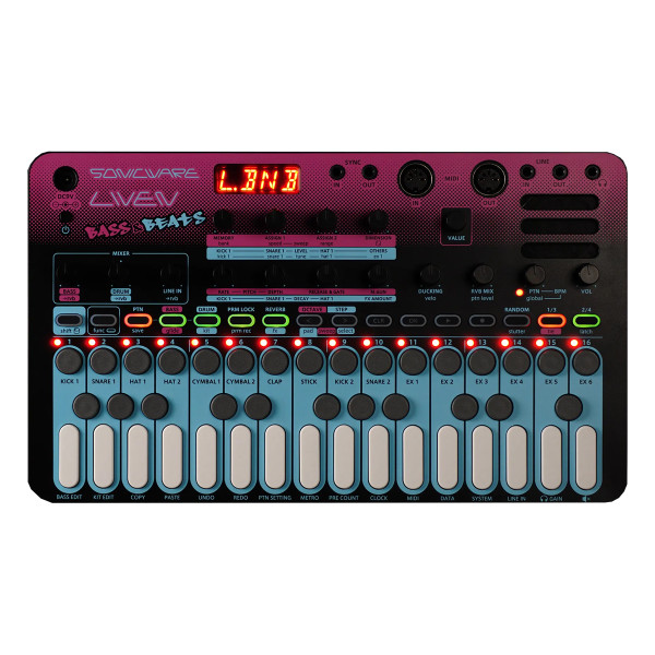 SonicWare Liven Bass & Beats Desktop Synth & Sequencer