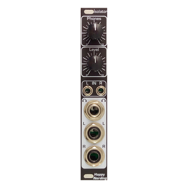 Happy Nerding Isolator Eurorack Audio I/O Module (Black) main image