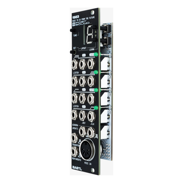 Bastl Instruments 1983 Eurorack CV & Gate to MIDI Module (Black