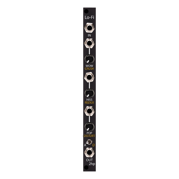 2hp Lo-Fi Eurorack Audio Processing Module (Black) main image