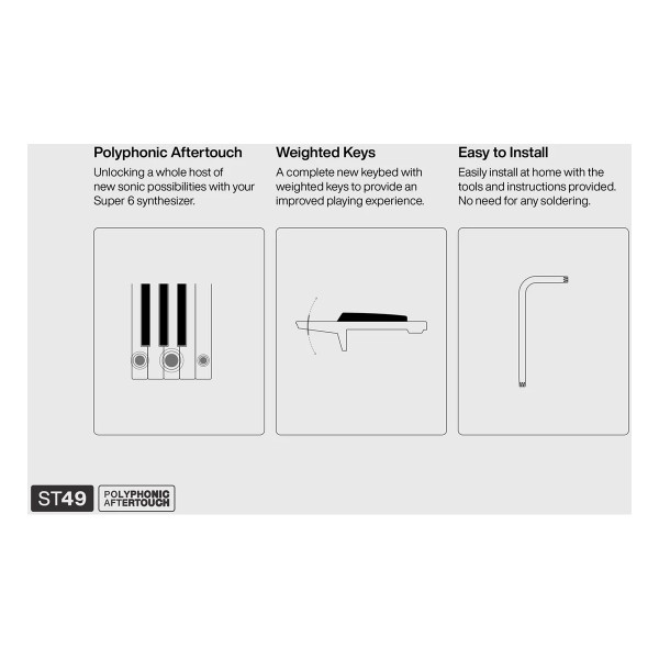 UDO Audio SuperTouch 49 Upgrade Kit (Super 6 Poly Aftertouch) image 2