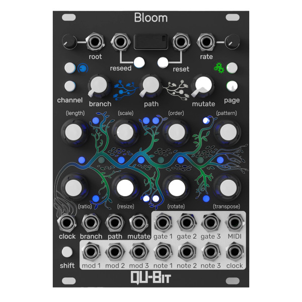 Qu-Bit Electronix Bloom V2 Eurorack Fractal Sequencer Module at