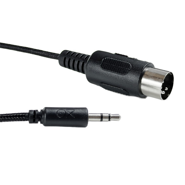 Oxi Instruments Braided TRS to DIN5 Male Black MIDI Cable (2.5m) main image