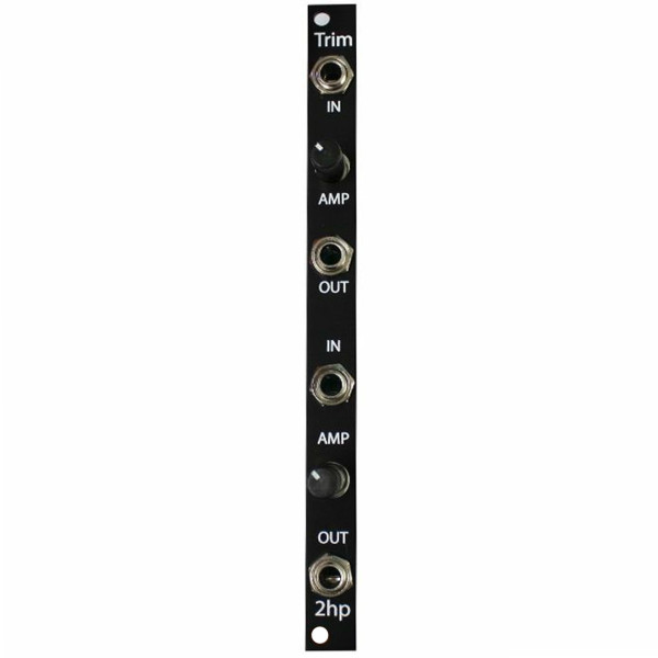 2hp TRIM Eurorack Attenuator Module (Black) (B-stock) main image