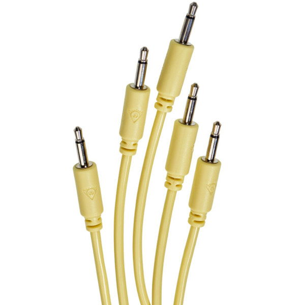 Black Market Modular Eurorack Patch Cables (100cm - Yellow - 5 Pack) main image