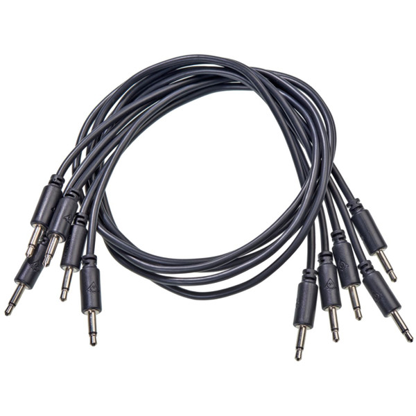 Black Market Modular Eurorack Patch Cables (50cm - Black - 5 Pack) image 2