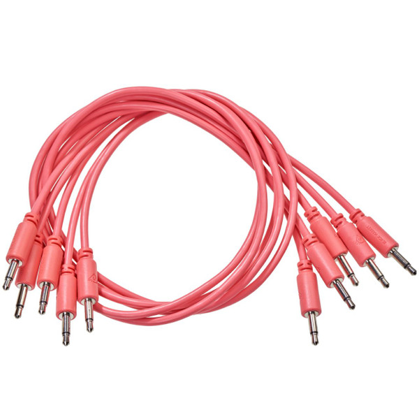 Black Market Modular Eurorack Patch Cables (50cm - Peach - 5 Pack) image 2
