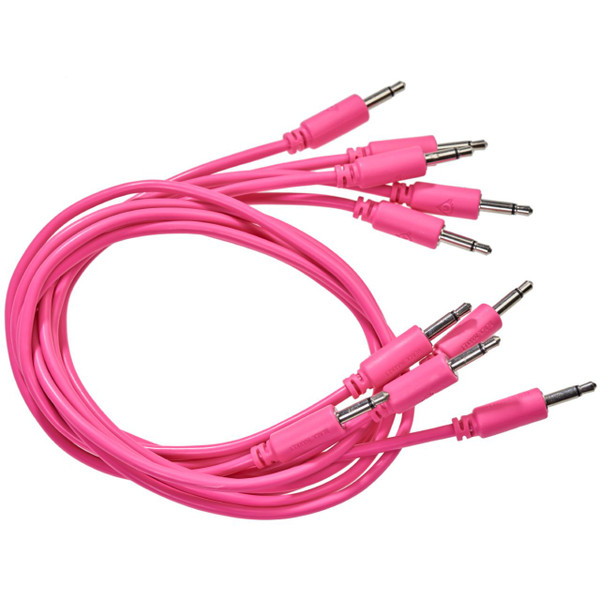 Black Market Modular Eurorack Patch Cables (50cm - Pink - 5 Pack) image 2