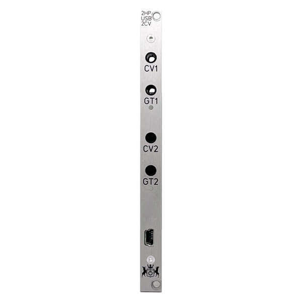 Michigan Synth Works 2HP2CV Eurorack USB MIDI - CV Module (Silver) (Pre-owned) main image