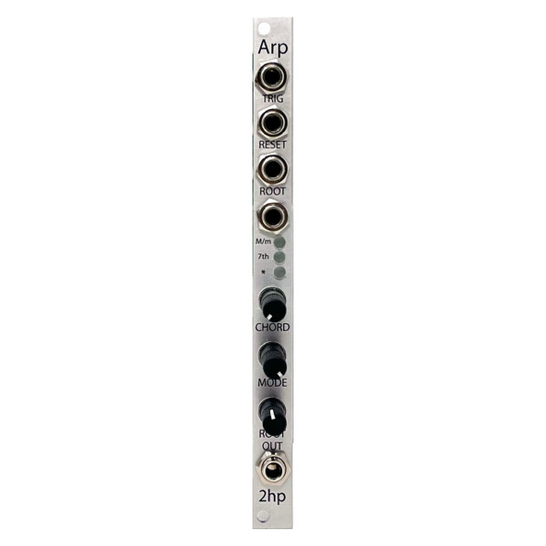 2hp Arp Eurorack Arpeggiator Module (Silver) (Pre-owned) main image