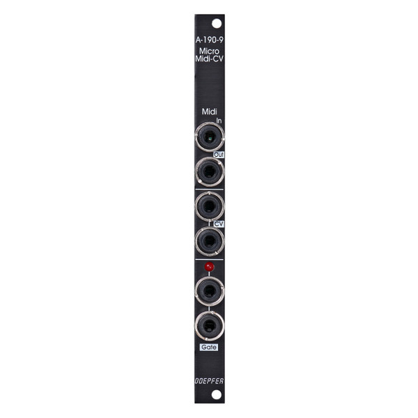 Doepfer A-190-9V Micro MIDI to CV/Gate Eurorack Module (Vintage Black) main image