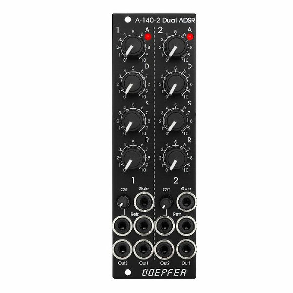 Doepfer A-140-2V Eurorack Dual ADSR Envelope Module (Black) image 2
