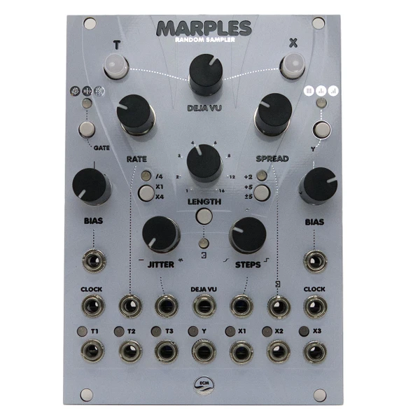 East Coast Modular Marples Eurorack Random Sampler Module (Marbles Clone - White) main image