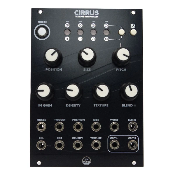 East Coast Modular Cirrus Eurorack Texture Synthsiser Module (Clouds Clone - Black) main image