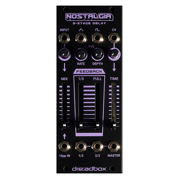 Dreadbox Nostalgia Eurorack Triple Delay Module (Black) main image