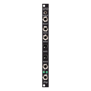 2hp LFO V2 Eurorack Module (Black) at Signal Sounds
