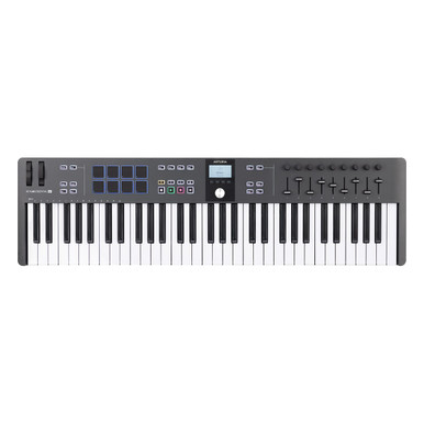 DTM・DAW ARTURIA KEYLAB Essential 61 Sintetizador Keylab Essential 61 MK3, Black Edition - Arturia