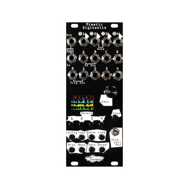 Noise Engineering Mimetic Digitwolis Eurorack Sequencer Module (Black)