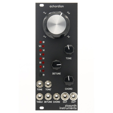 Zlosynth Achordion Eurorack Wavetable Oscillator Module (Black) at