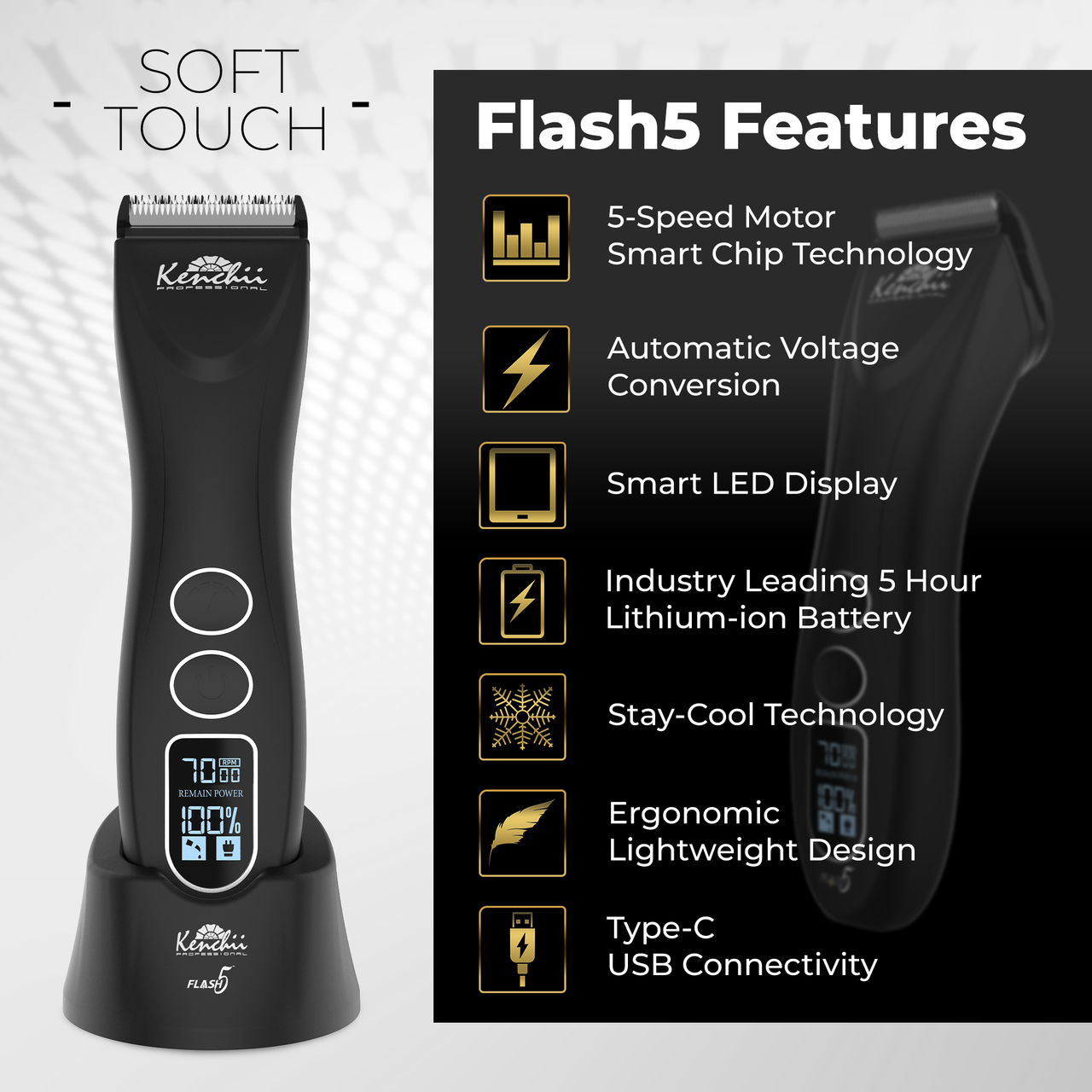 Flash5™ - 5-in-1 Clipper | Matte Black