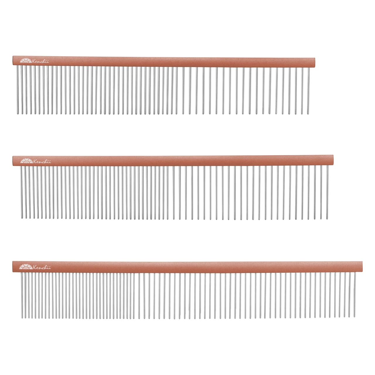 flat spine groomers comb Wow Grooming Coloured Finishing with Detailer Blue o Jeffers flat back pet grooming combs are high Untangler Dual-Spaced Professional Comb-easy mat
