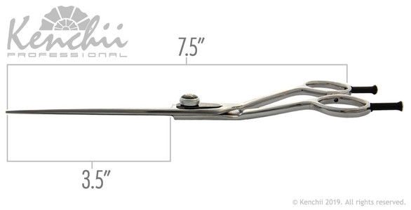 Kenchii Five Star™ even-handle bent shear measurements.