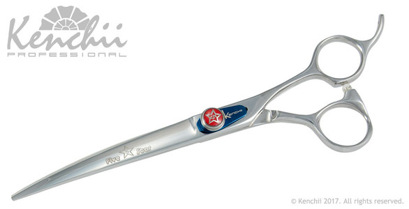 Kenchii Five Star™ 7-inch curved grooming shear.