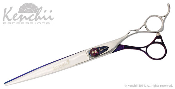 Kenchii Sue Watson™ 8-inch curved grooming shear.