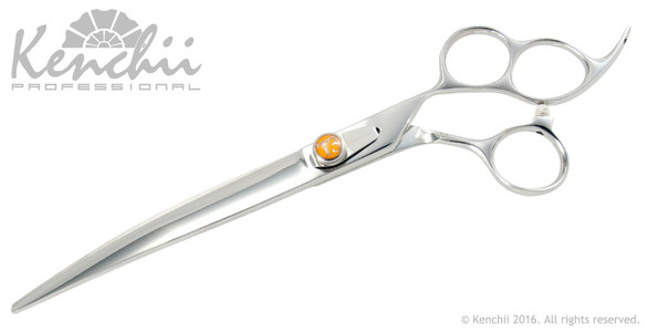 Kenchii T3™ 8-inch curved shear with three ring handle.