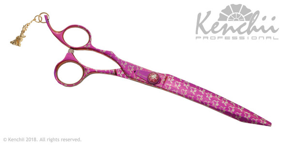 Kenchii Pink Poodle™ left-handed 8-inch curved.